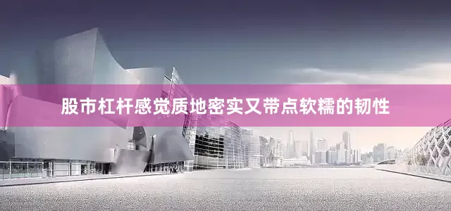 股市杠杆感觉质地密实又带点软糯的韧性
